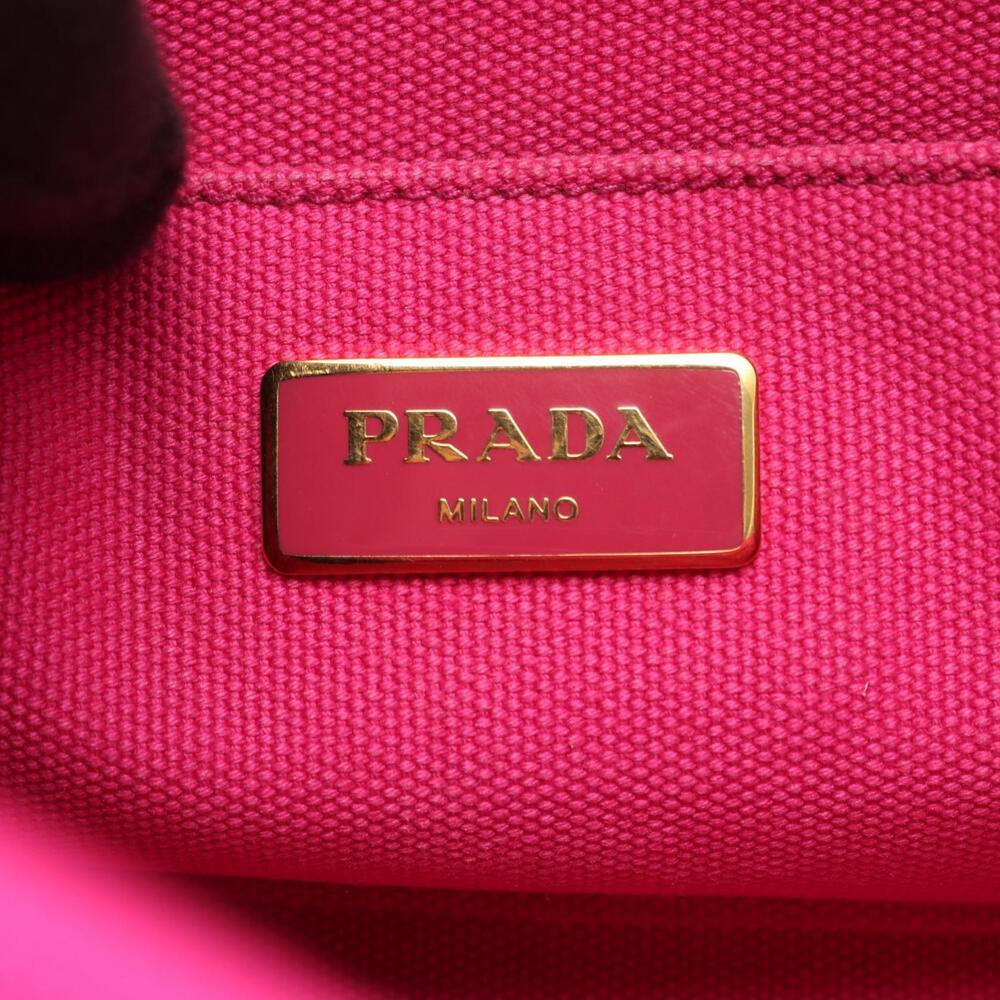 Prada CANAPA Pink Bag Tote Canvas - Picture 4 of 5
